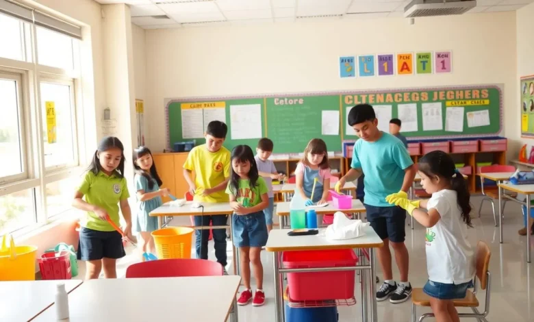 تنظيف مدارس في دبي